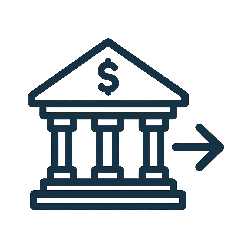 Bank transfer icon